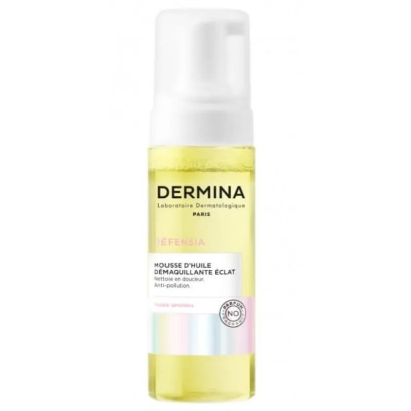 DERMINA DEFENSIA MOUSSE D’HUILE NETTOYANTE ÉCLAT 150ML –  | Parasativa Maroc