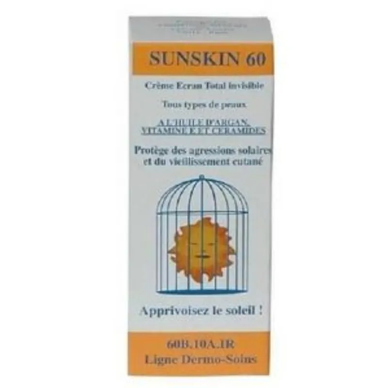 DERMO SOINS SUNSKIN 60 CRÈME SOLAIRE TUBE 50ML –  | Parasativa Maroc