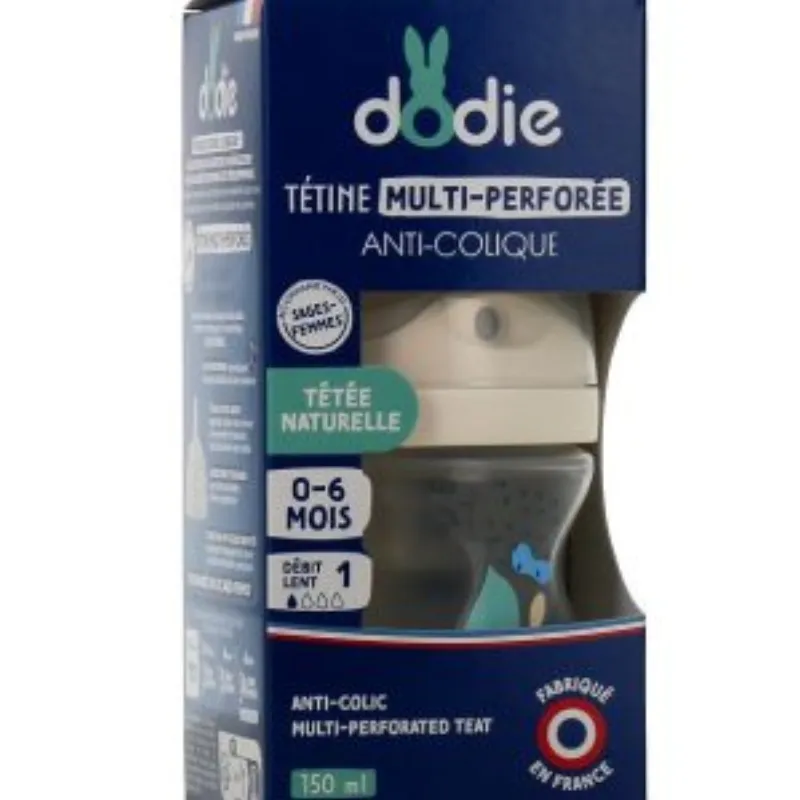 DODIE Biberon Tétine Multi-Perforée ROSE 0-6mois 150ml –  | Parasativa Maroc