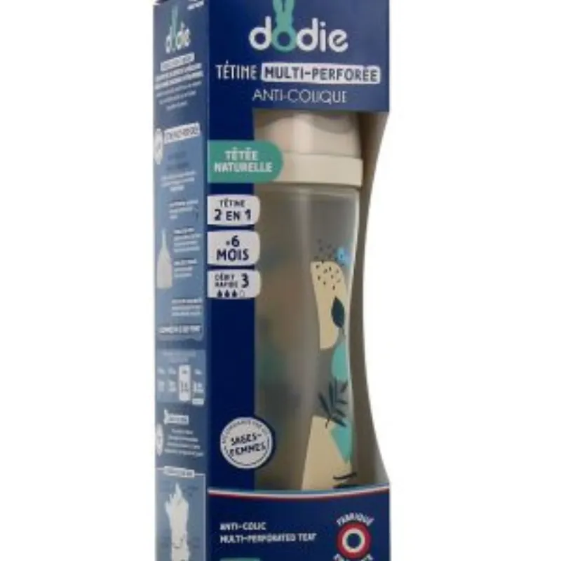 DODIE Biberon Multi Perfore Tetine Debit 3 Rose +6mois 330ml –  | Parasativa Maroc