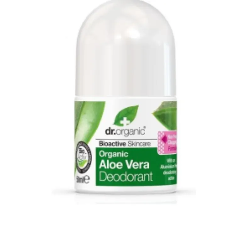 Dr Organic Déodorant à l’Aloe Vera 50ml –  | Parasativa Maroc
