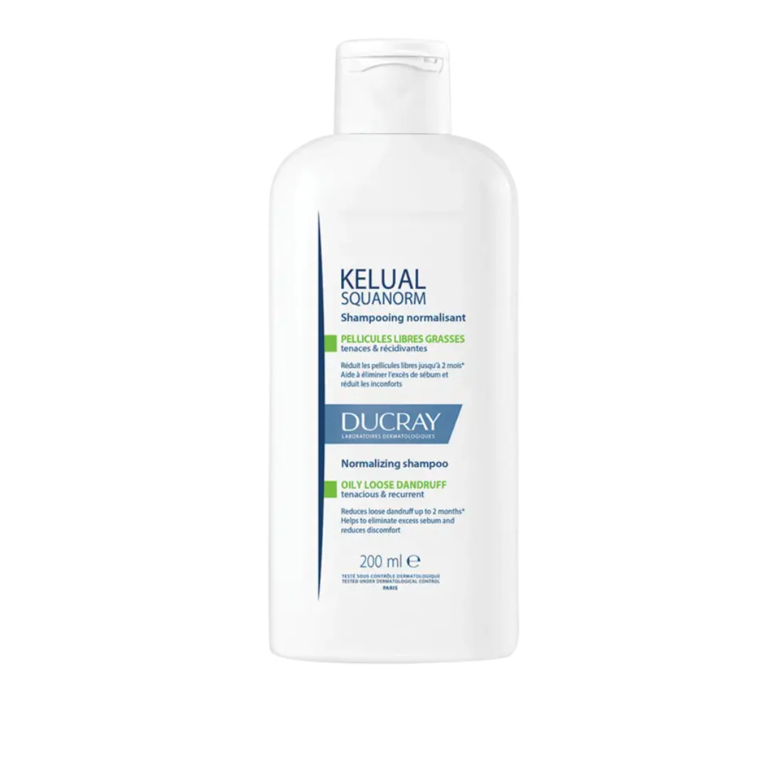 DUCRAY KELUAL SQUANORM SHAMPOING TRAITANT ANTIPELLICULAIRE GRASSES 200mL