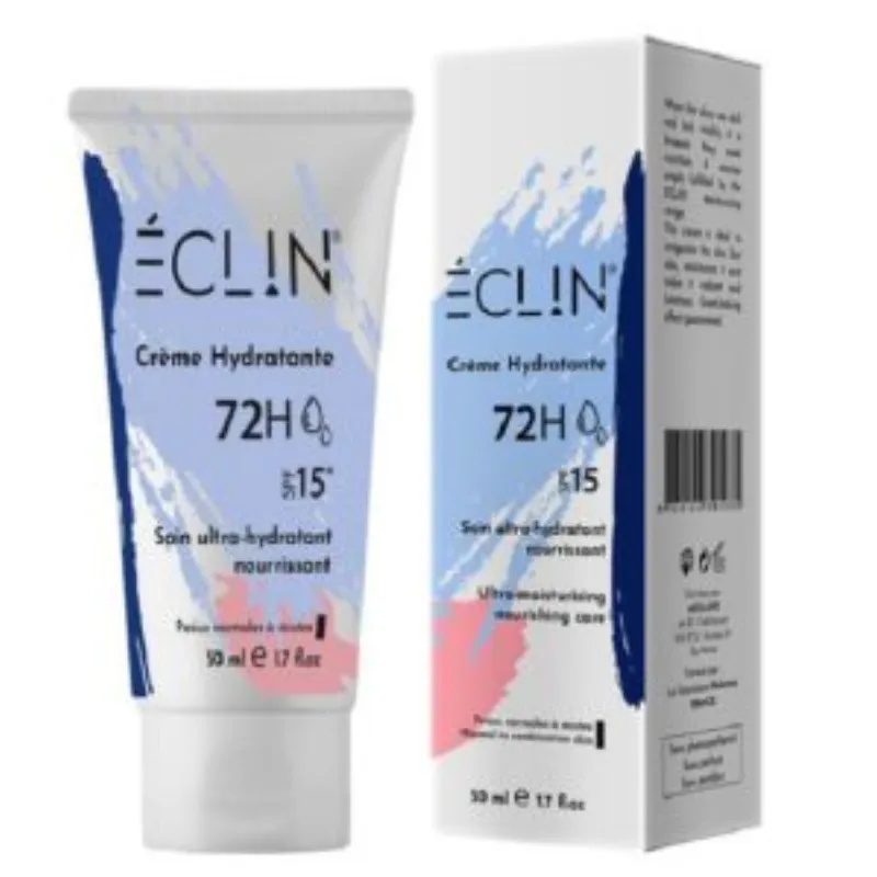 ECLIN CREME HYDRATANTE 72 H SPF 15 PEAU SECHE –  | Parasativa Maroc