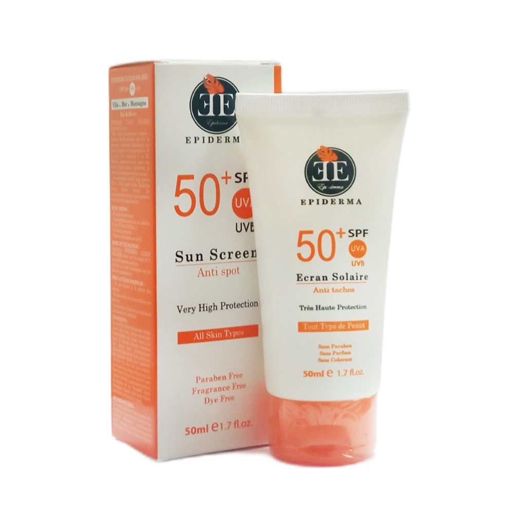EPIDERMA ECRAN SOLAIRE ANTI-TACHES SPF50 50mL –  | Parasativa Maroc
