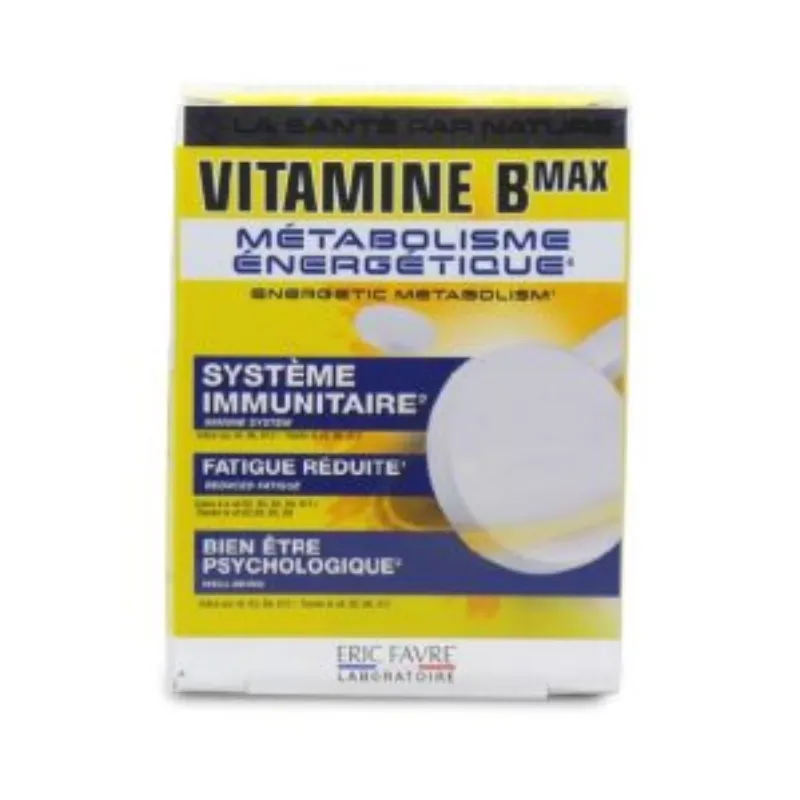 Eric favre complexe Vitamine B MAX 60 Comprimès –  | Parasativa Maroc