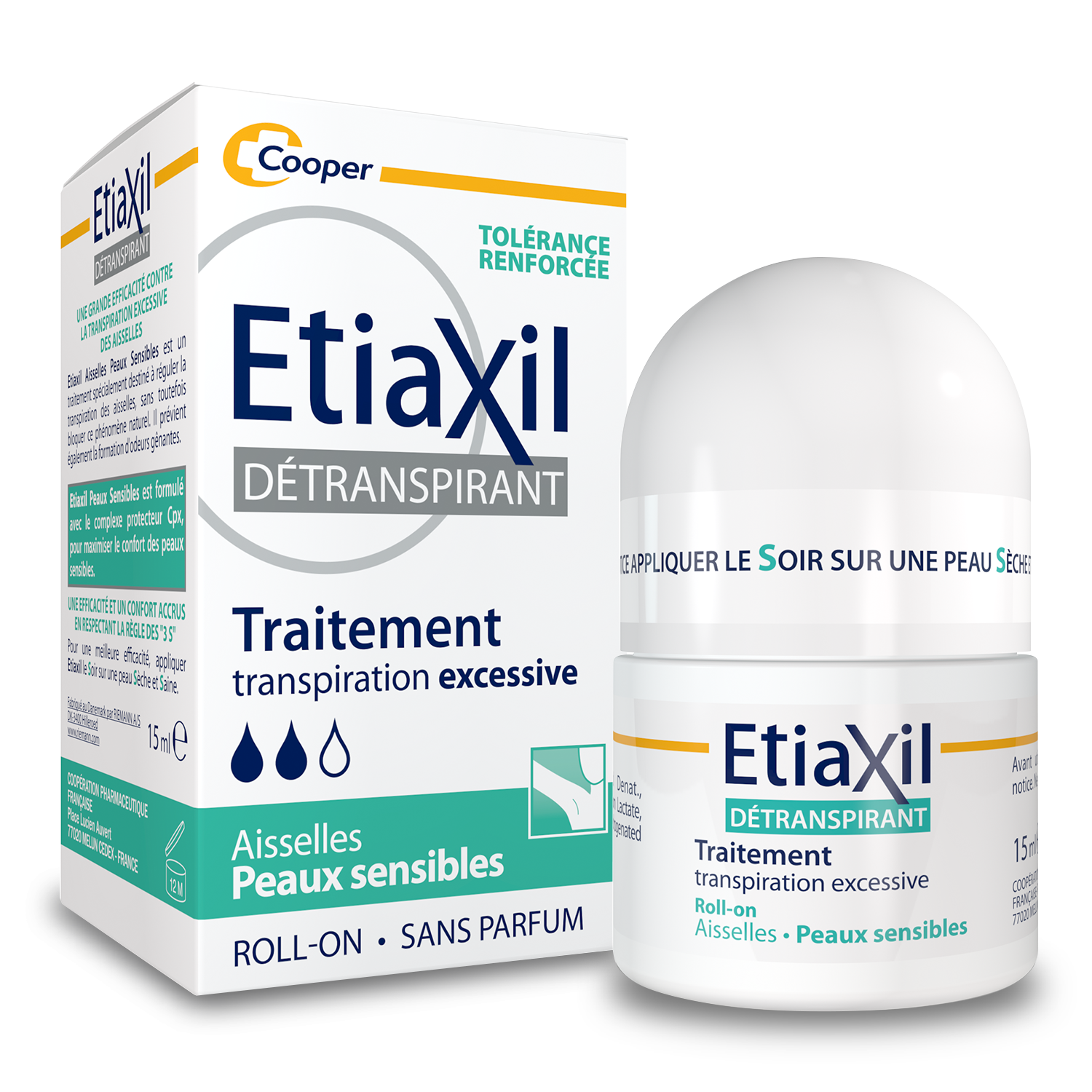 Etiaxil Détranspirant Peaux Sensibles aisselles 15ml –  | Parasativa Maroc