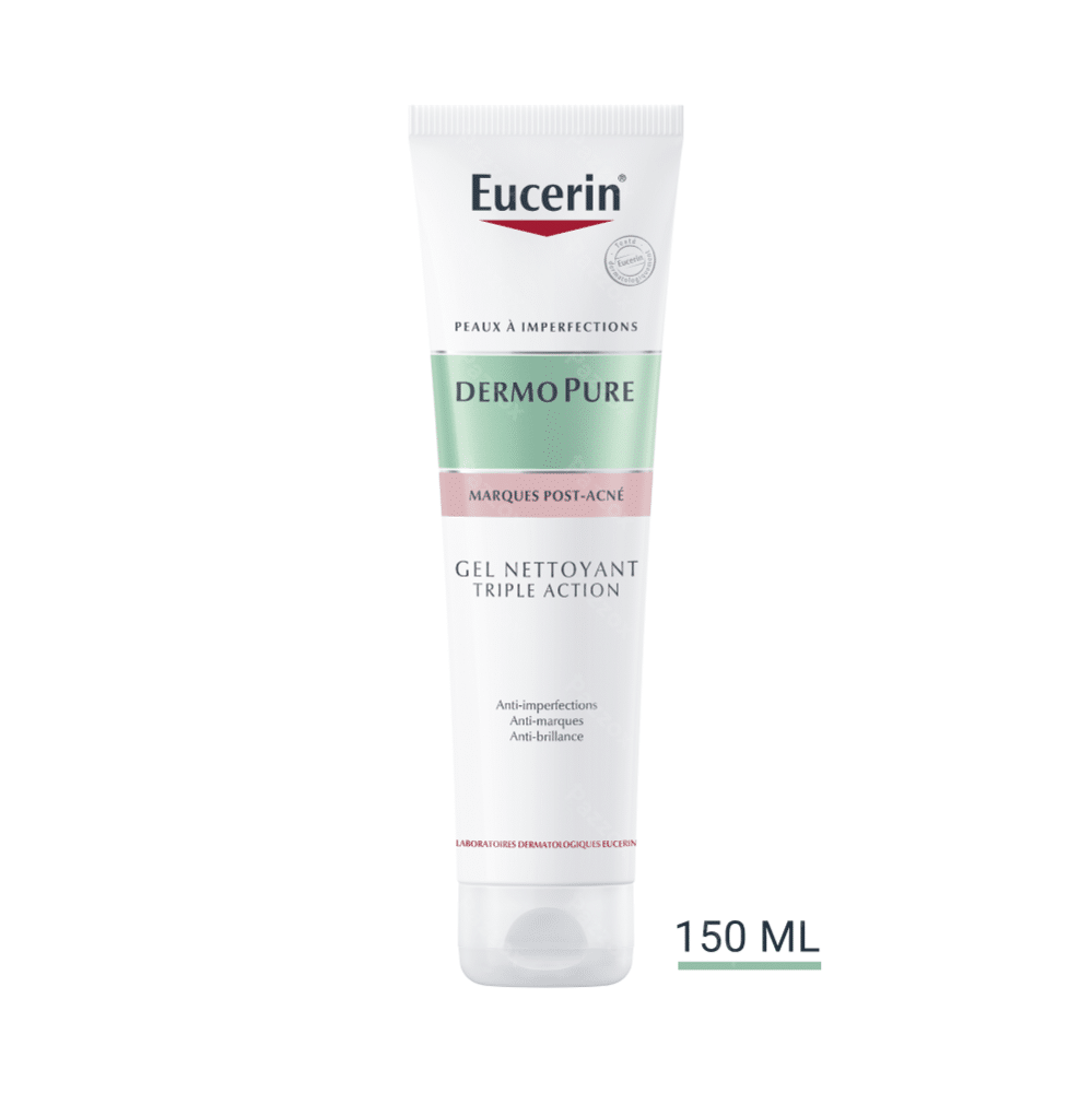 EUCERIN DERMOPURE GEL NETTOYANT TRIPLE ACTION 150ml –  | Parasativa Maroc