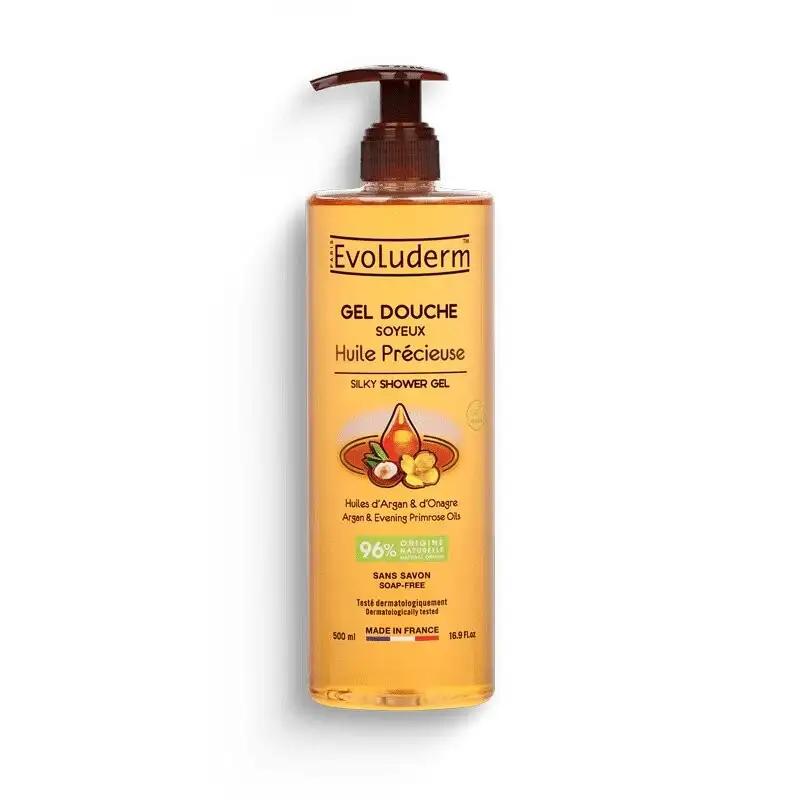EVOLUDERM GEL DOUCHE SOYEUX HUILE PRECIEUSE 500ML –  | Parasativa Maroc