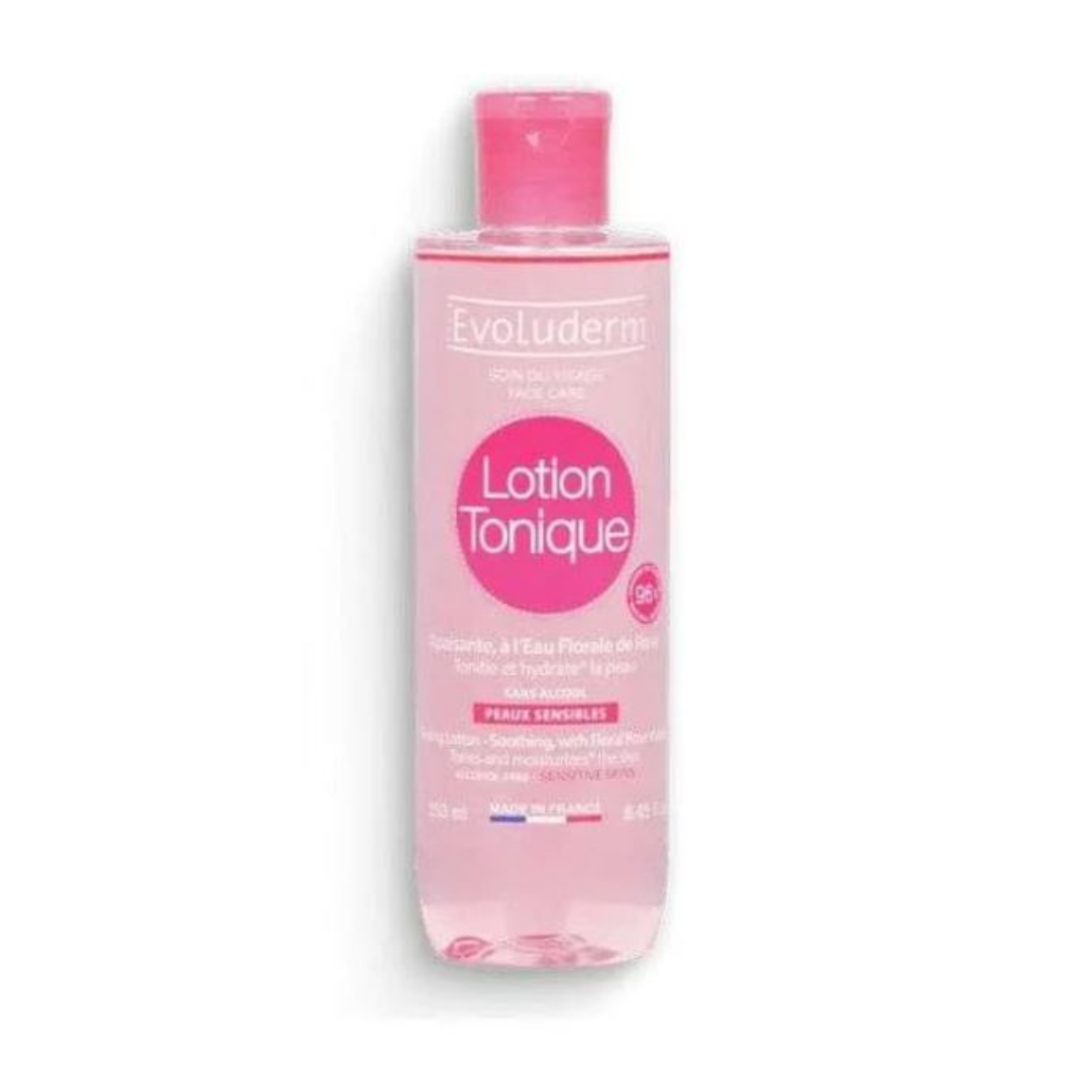 EVOLUDERM LOTION TONIQUE APAISANTE EAU DE ROSE 250ML –  | Parasativa Maroc