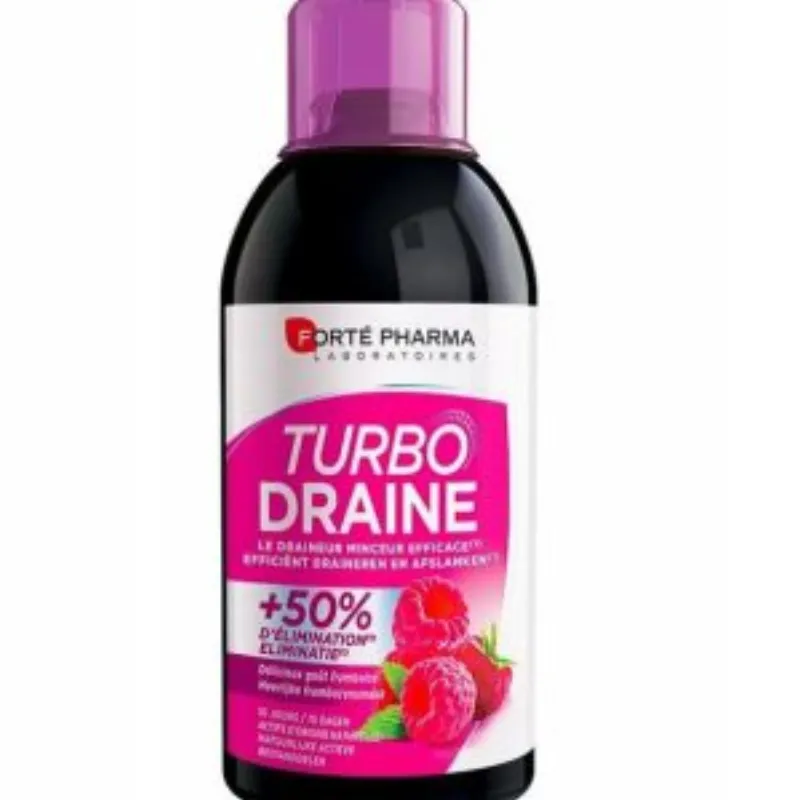 Forté Pharma Minceur Turbodraineur Framboise – 500 ml –  | Parasativa Maroc