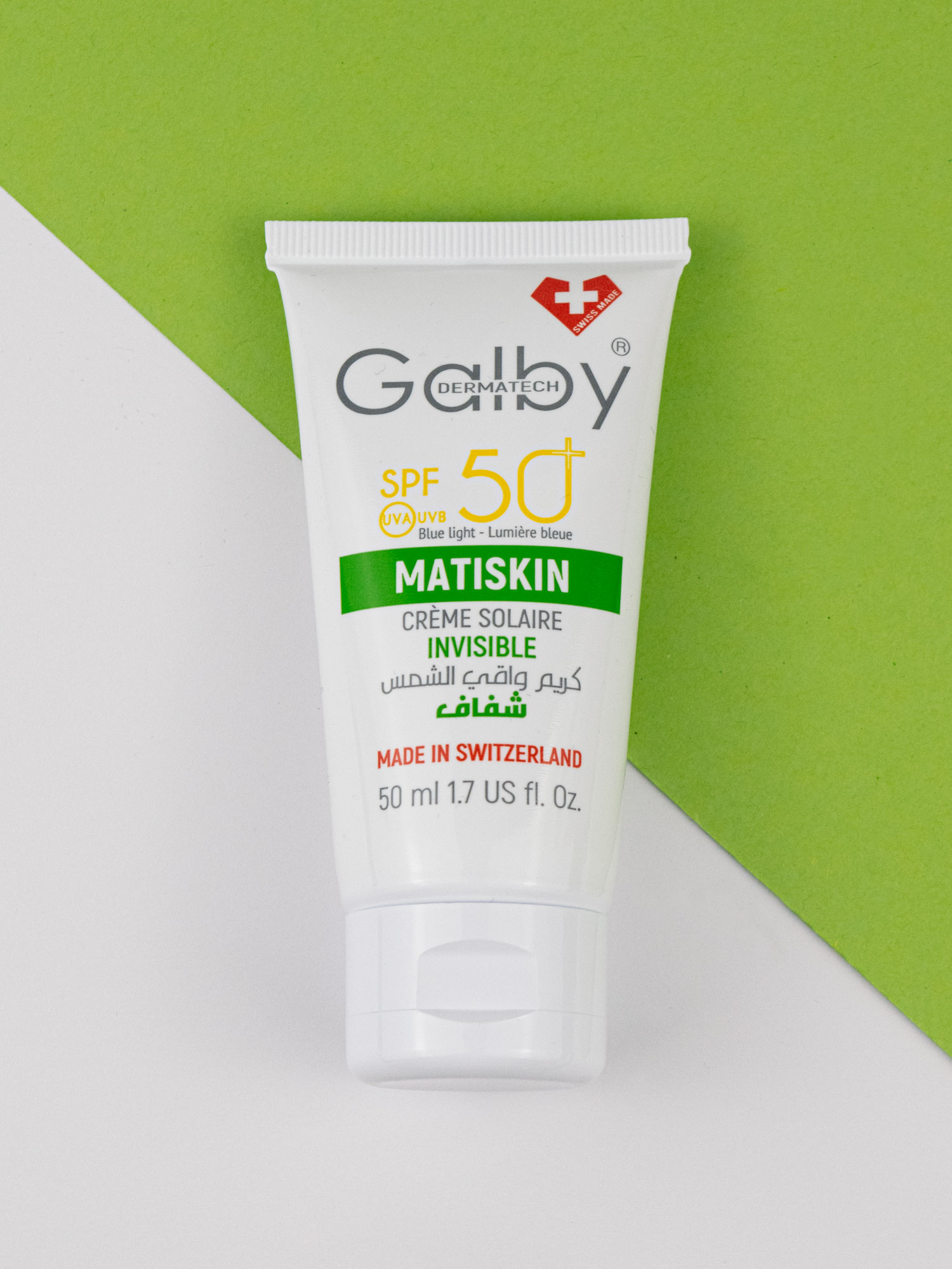GALBY DERMATECH MATISKIN CRÈME SOLAIRE INVISIBLE SPF 50+ –  | Parasativa Maroc
