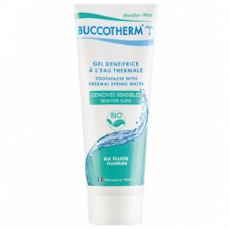 BUCCOTHERM GEL DENTIFRICE BIO GENCIVES SENSIBLES AVEC FLUOR 75ML –  | Parasativa Maroc