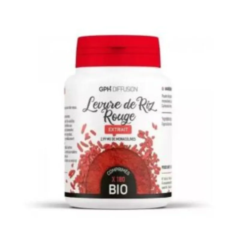 GPH Diffusion Levure de Riz Rouge 180 Gelules –  | Parasativa Maroc