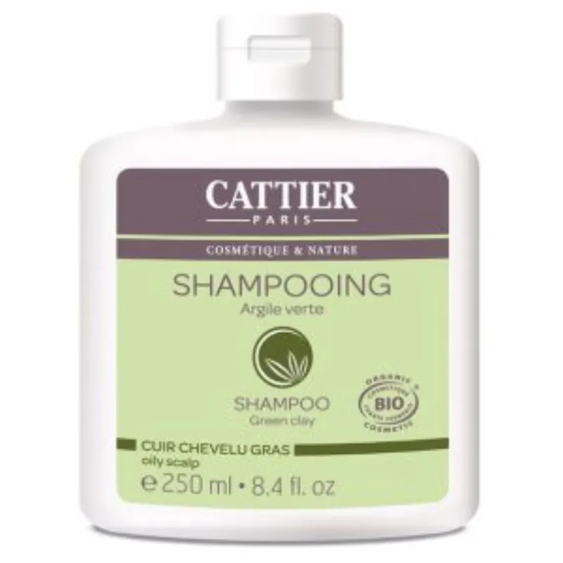 Cattier Shampooing Argile vert Cheveux gras 250ml –  | Parasativa Maroc