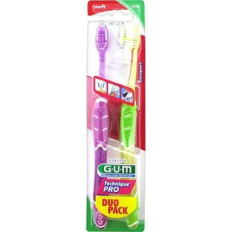 Gum Brosse à Dent Thechnique pro Duo medium 1528 –  | Parasativa Maroc