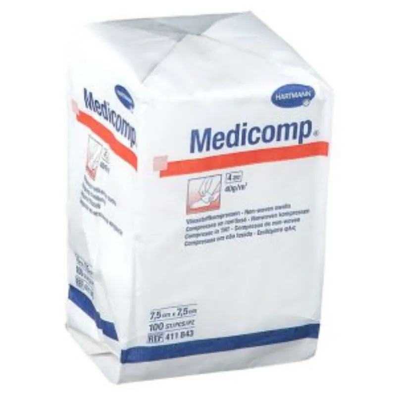 Hartmann medicompresses 7.5*7.5cm 100/boite –  | Parasativa Maroc