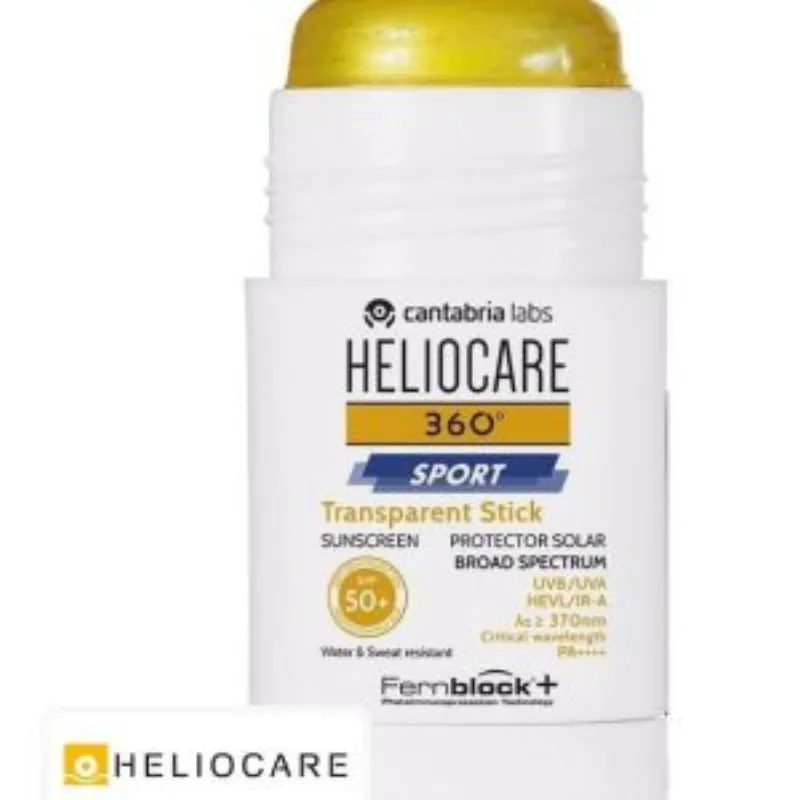 Heliocare 360° Sport Stick Solaire Transparent Spf50 – 25g –  | Parasativa Maroc