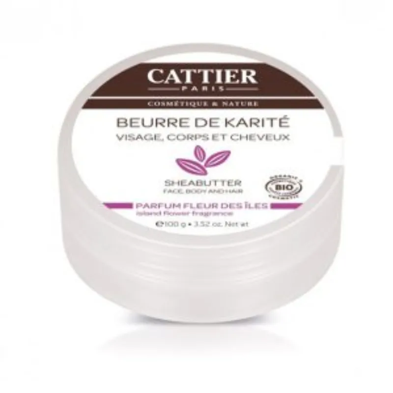 Cattier Beurre de karite Fleur des iles 100g –  | Parasativa Maroc