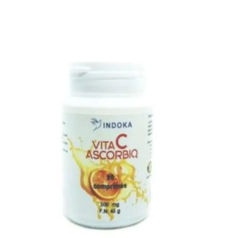 INDOKA VITA C ASCORBIQ 90 comprimés 500 mg –  | Parasativa Maroc