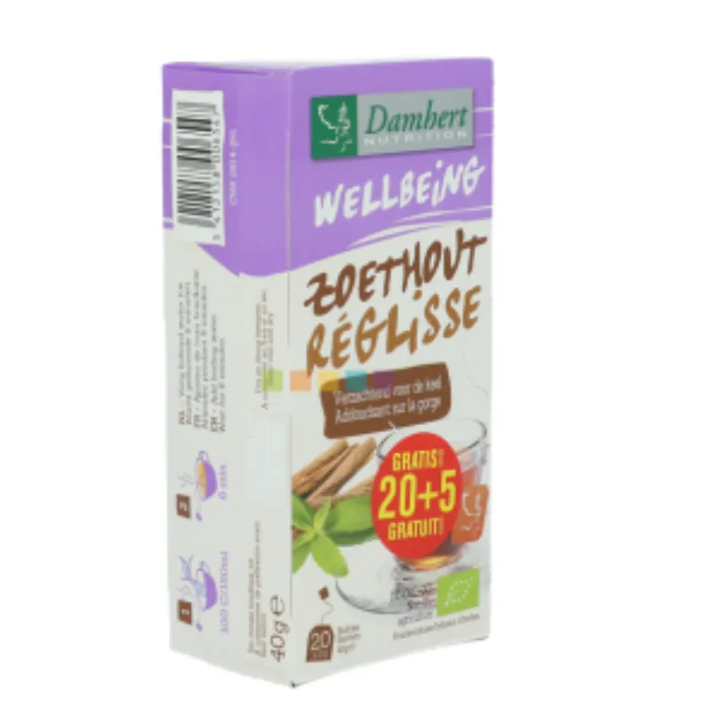 Damhert Tisane Reglisse 20 Sachets –  | Parasativa Maroc