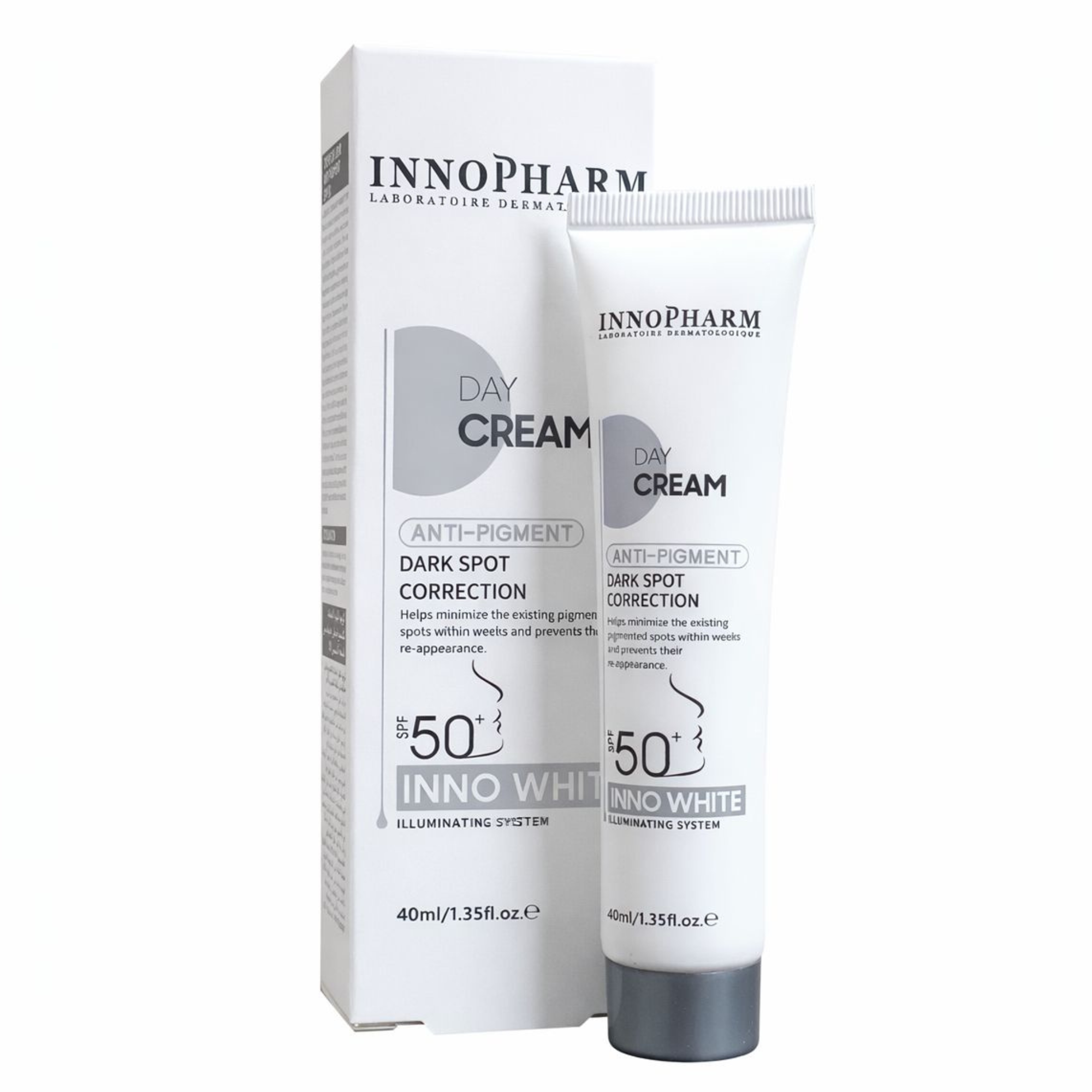 INNOPHARM DAY CREAM ANTI-PIGMENT SPF 50+ –  | Parasativa Maroc