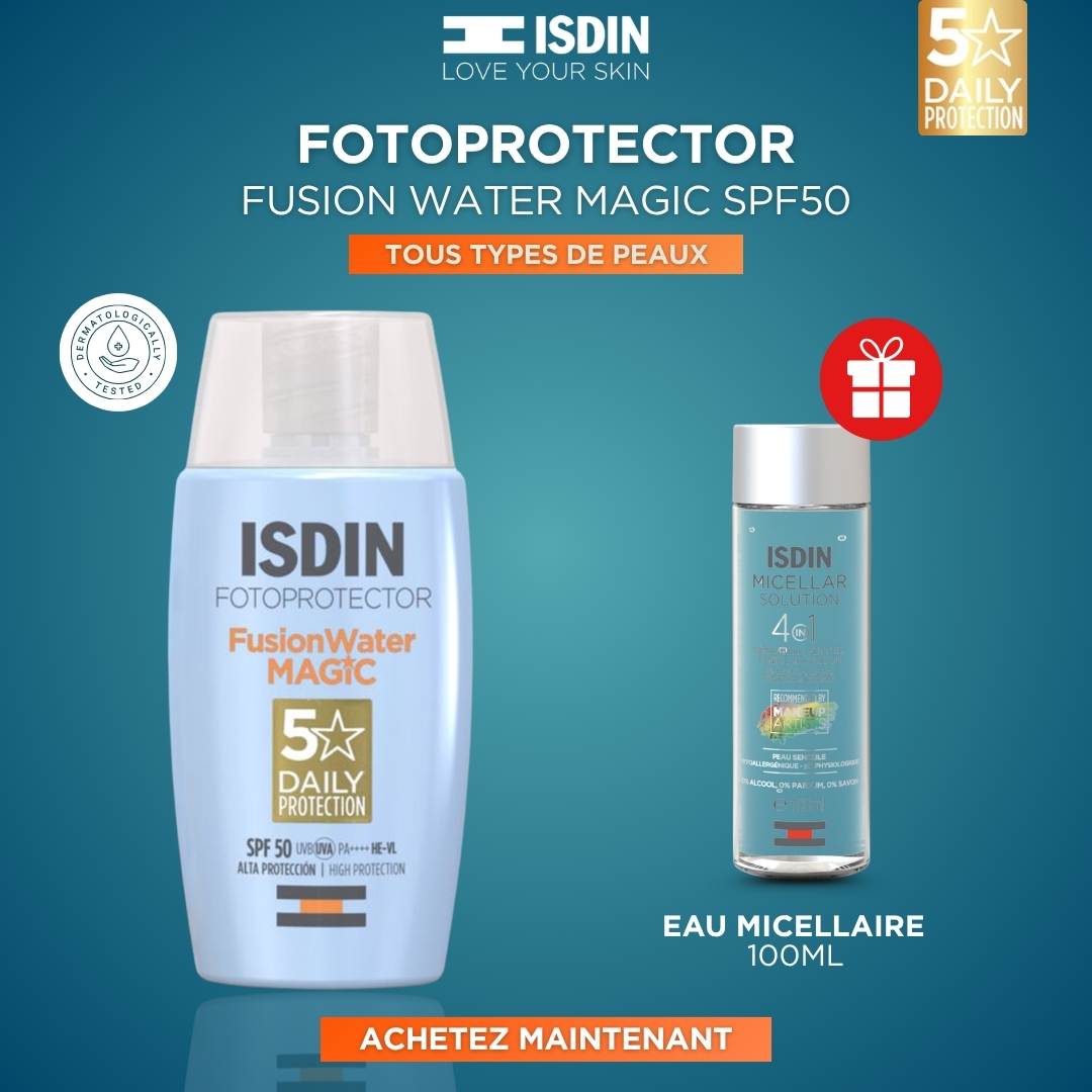 ISDIN FOTOPROTECTOR FUSION WATER MAGIC SPF 50 –  | Parasativa Maroc