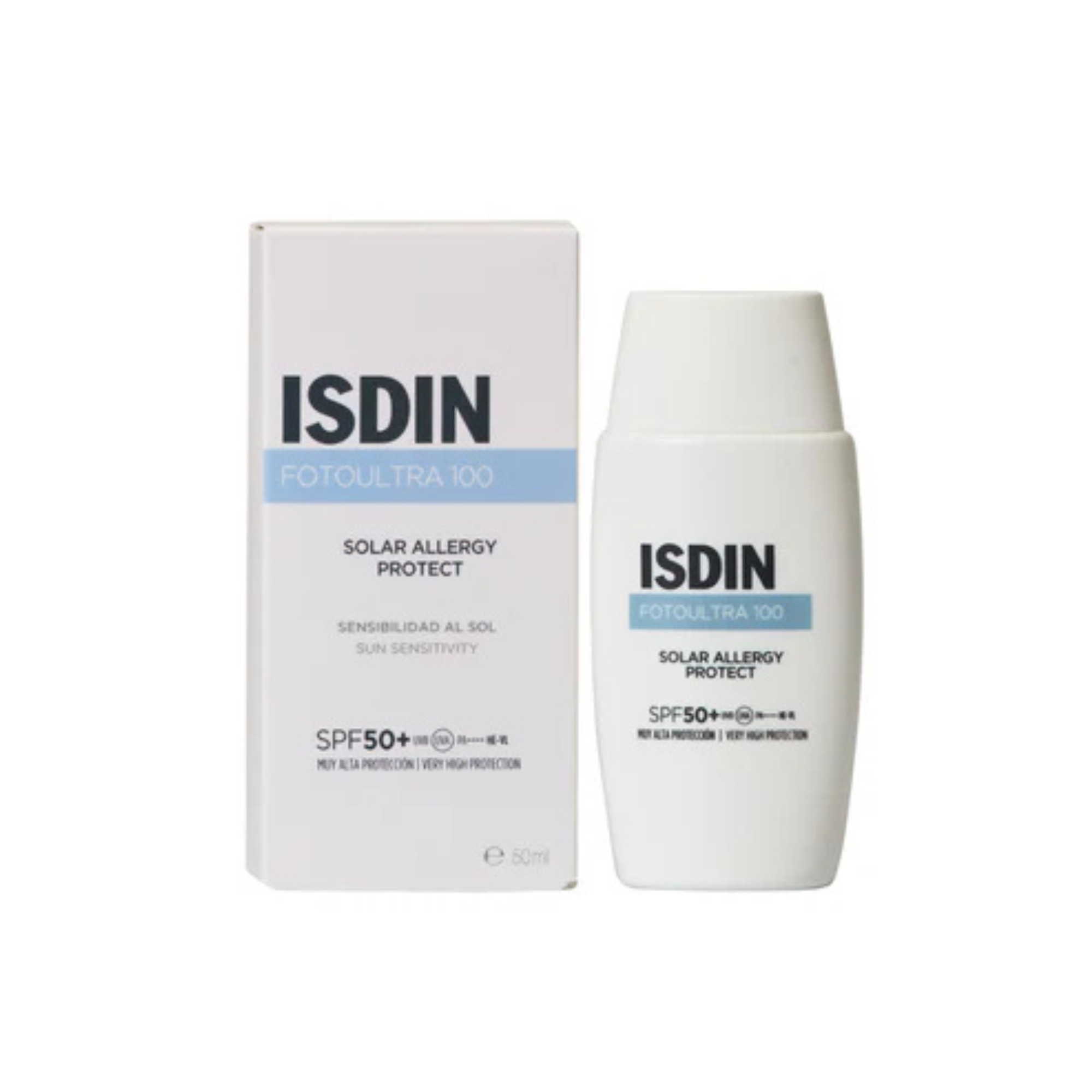 ISDIN FOTOULTRA 100 SOLAR ALLERGYSOLAR ALLERGY PROTECT SPF 50+ 50ML –  | Parasativa Maroc