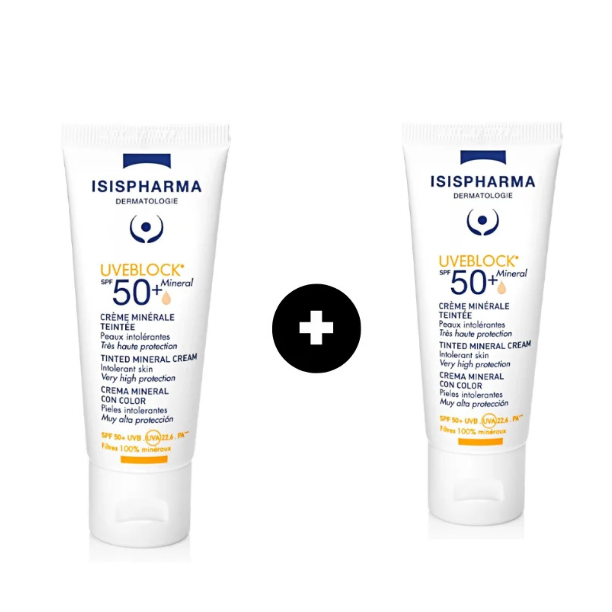 ISISPHARMA UVEBLOCK PACK PROMO 50SPF+ MINERAL TEINTEE –  | Parasativa Maroc
