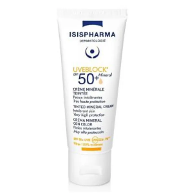 ISISPHARMA UVEBLOCK SPF50+ Mineral Teinté 40ml –  | Parasativa Maroc