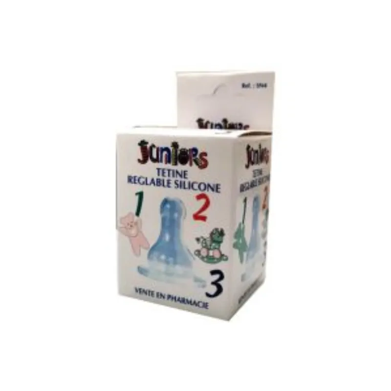 Juniors tetine reglable silicone 1,2,3 –  | Parasativa Maroc
