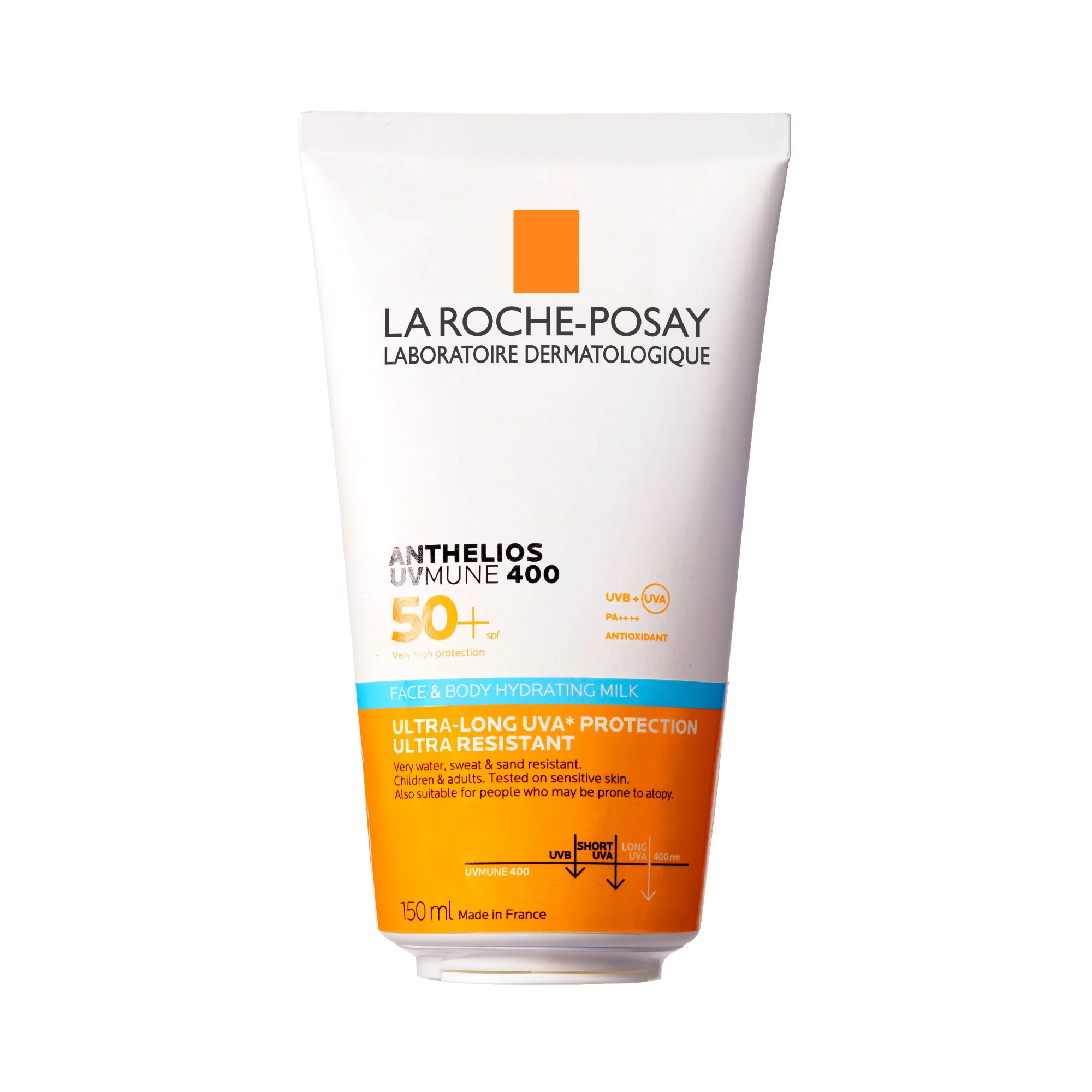 LA ROCHE POSAY ANTHELIOS UVMUNE400 LAIT SOLAIRE HYDRATANT VISAGE&amp;CORPS SPF50+ 150ML –  | Parasativa Maroc