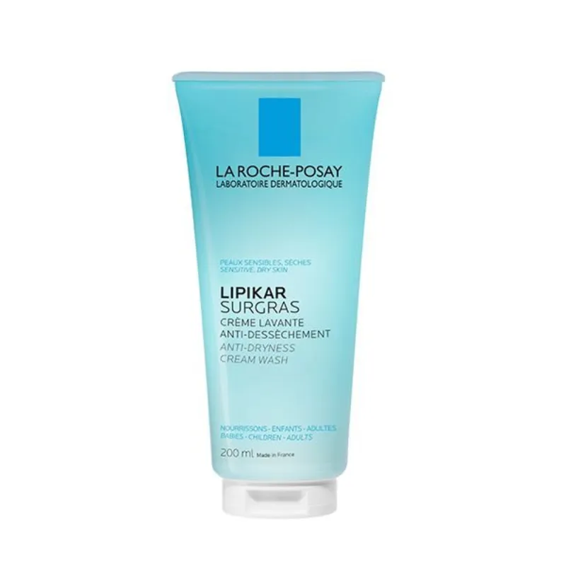 La Roche-Posay Lipikar Surgras Crème Lavante Peau Sensible et Sèche | 200ml –  | Parasativa Maroc