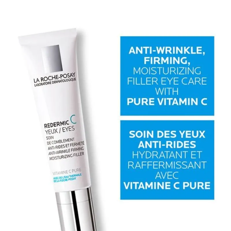 La Roche-Posay Redermic C Yeux Soin Anti-Rides Peau Sensible | 15ml –  | Parasativa Maroc