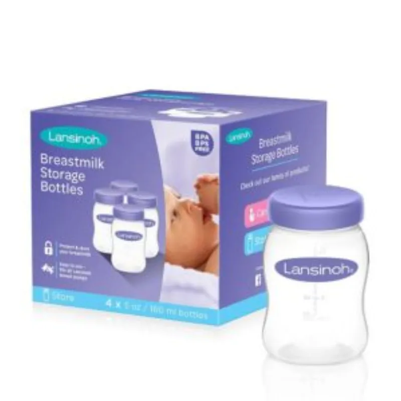 LANSINOH Lansinoh Bouteilles de Conservation du Lait Maternel x4 –  | Parasativa Maroc