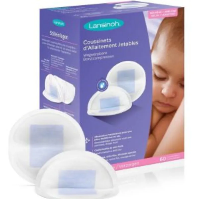 Lansinoh Coussinets d’allaitement jetable Blue Lock – 60 unités –  | Parasativa Maroc