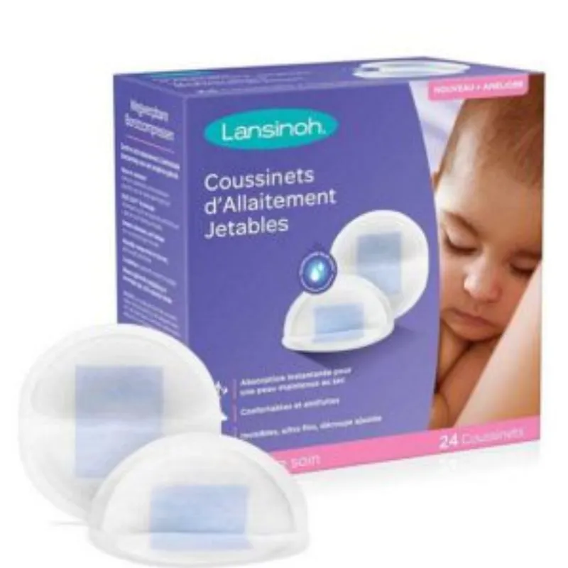 Lansinoh Coussinets d’allaitement jetable Blue Lock – 24 unités –  | Parasativa Maroc