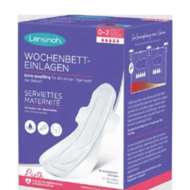 LANSINOH Serviettes Post Partum Extra-Absorbantes L 0-2 Semaine10 Unités –  | Parasativa Maroc