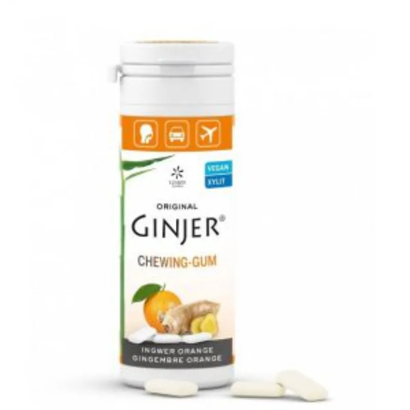 GINJER CHEWING-GUM GINGEMBRE ORANGE 30 G –  | Parasativa Maroc