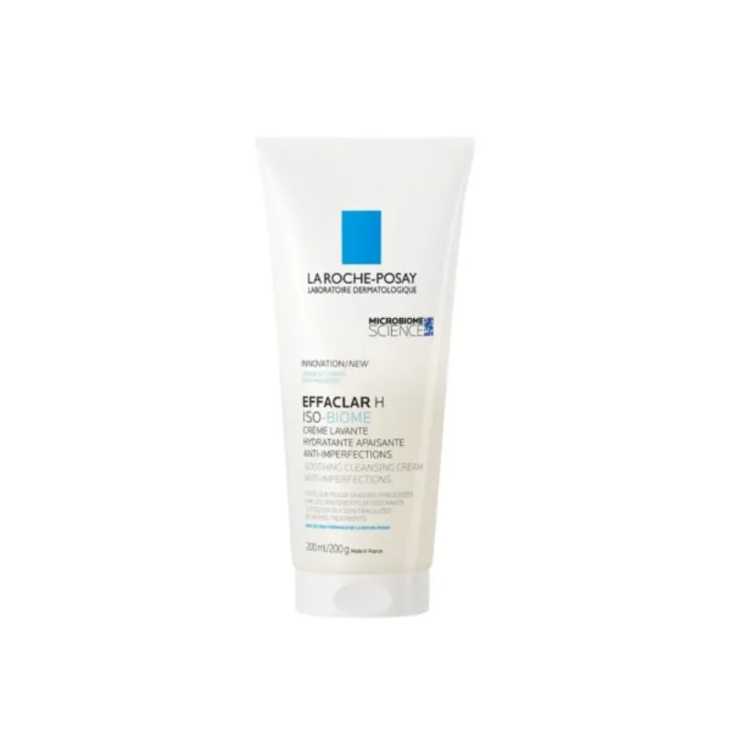 La-Roche-Posay EFFACLAR H ISO-BIOME Crème Nettoyante | Peau sèche à tendance acnéique | 200ml –  | Parasativa Maroc