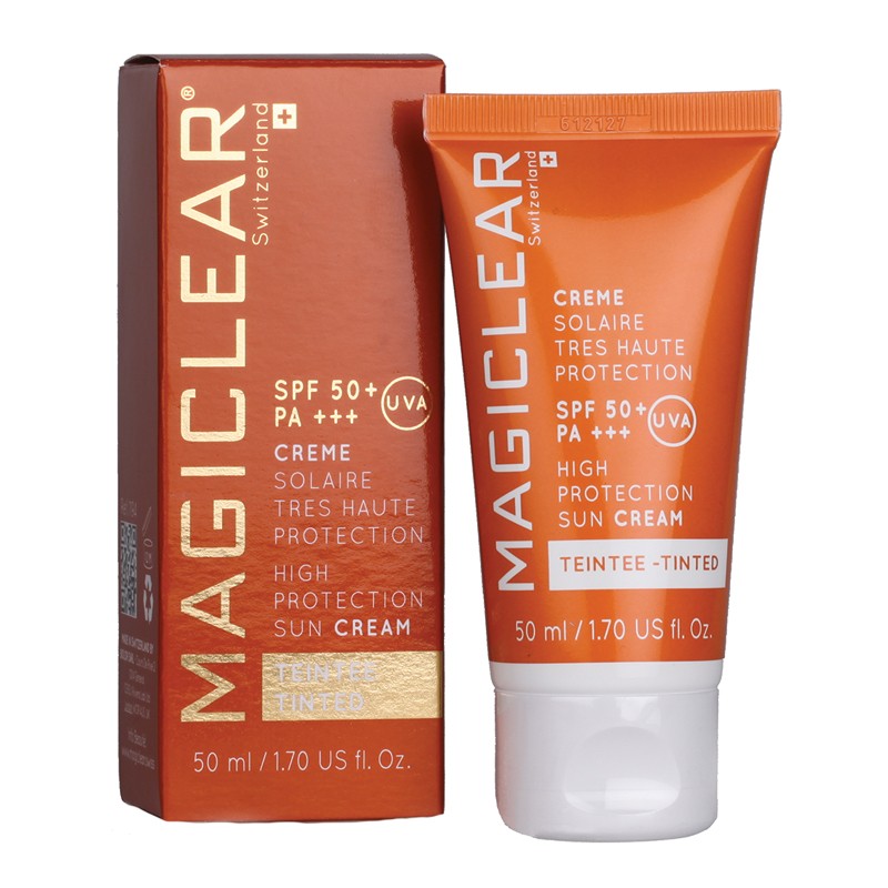 MAGICLEAR Crème Solaire Haute Protection Teintée SPF50+ –  | Parasativa Maroc