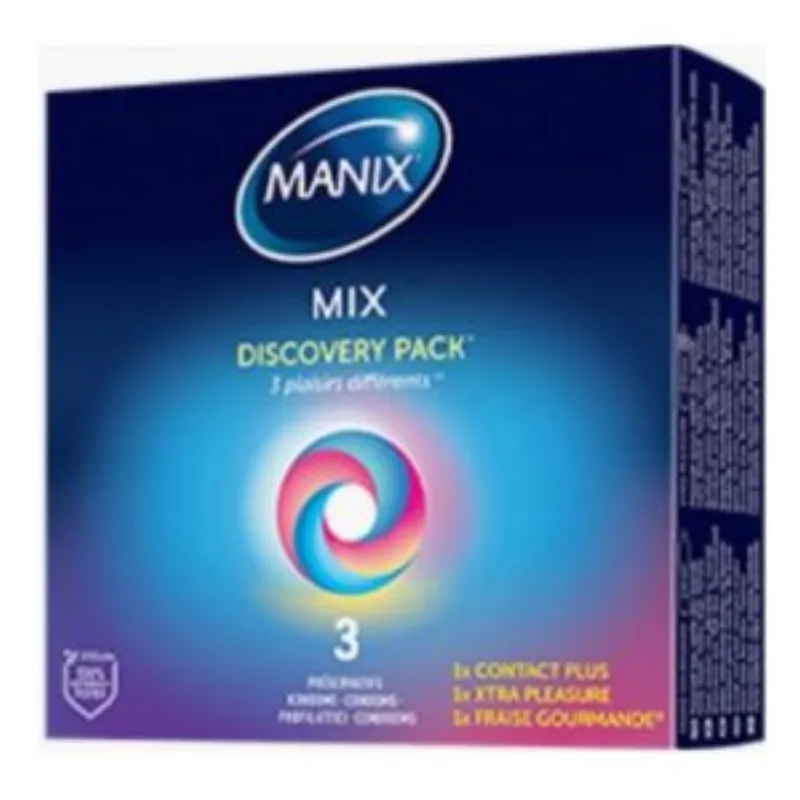 MANIX MIX Boite de 3 Préservatifs –  | Parasativa Maroc