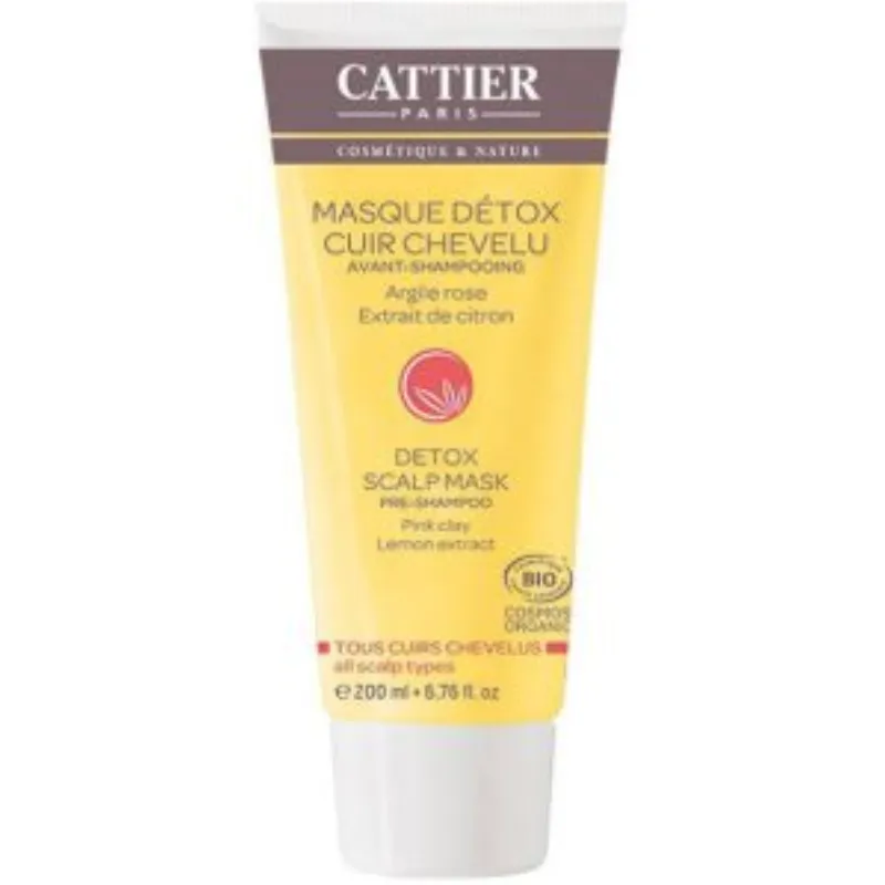 Cattier Masque detox Cuir Chevelu 200ml –  | Parasativa Maroc