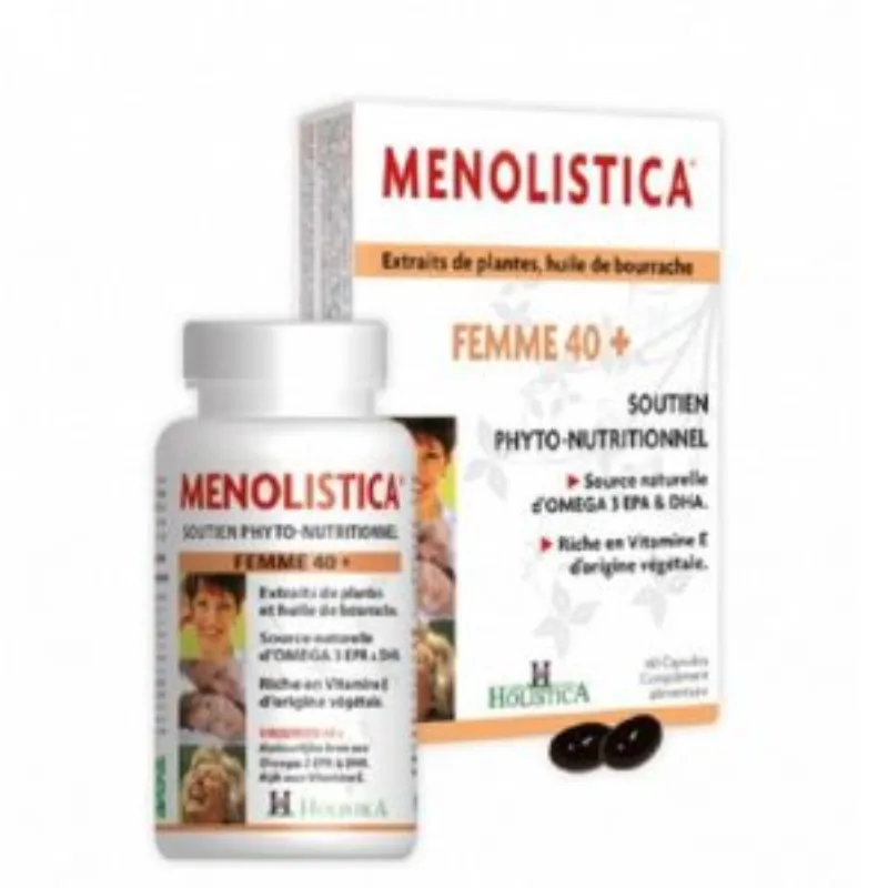 MENOLISTICA FEMME 40+ SOUTIEN -NUTRITIONNEL 60 CAPSULES –  | Parasativa Maroc