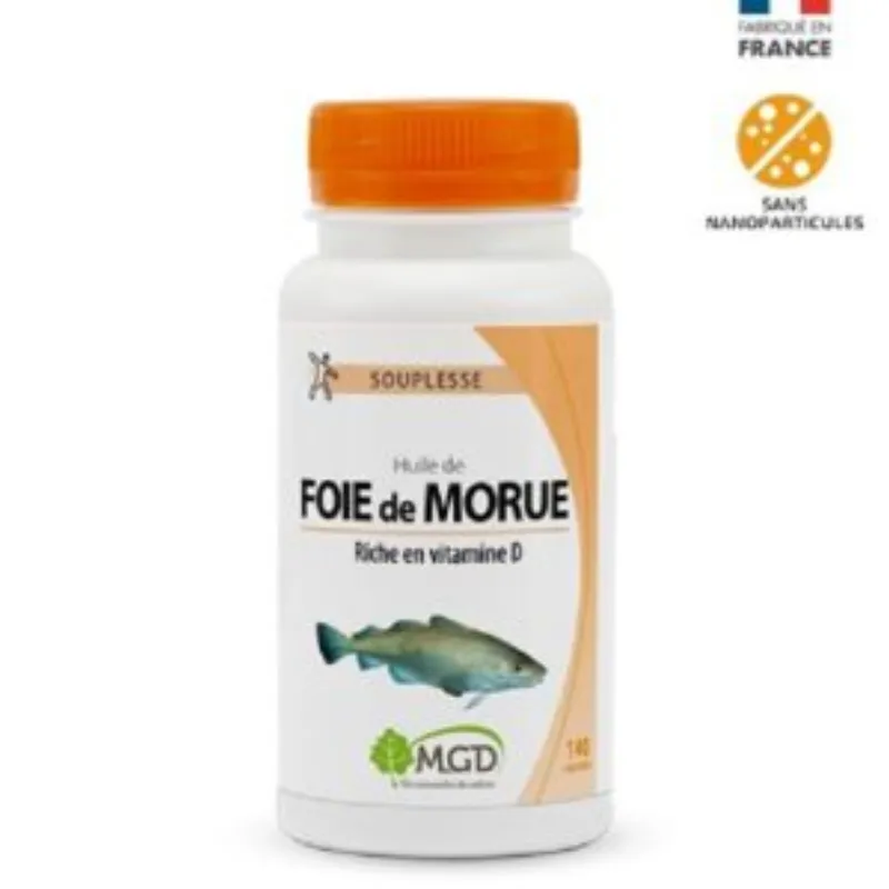 MGD NATURE Foie De Morue 140 Capsules –  | Parasativa Maroc