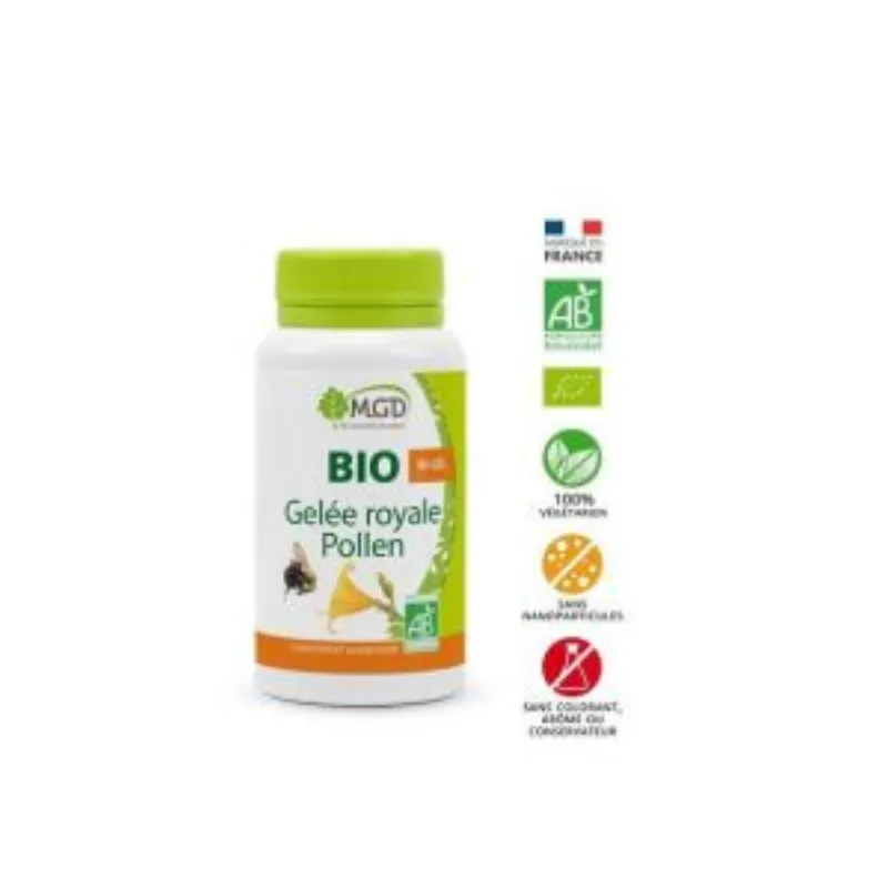 MGD Nature Bio Gelée Royale Pollen 90 Gélules –  | Parasativa Maroc