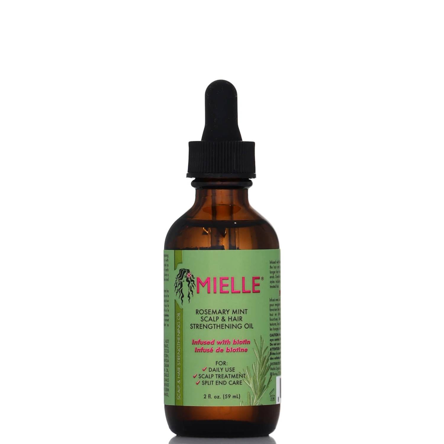 MIELLE HUILE ROSEMARY MINT SCALP &amp; HAIR STRENGTHENING 59ml –  | Parasativa Maroc