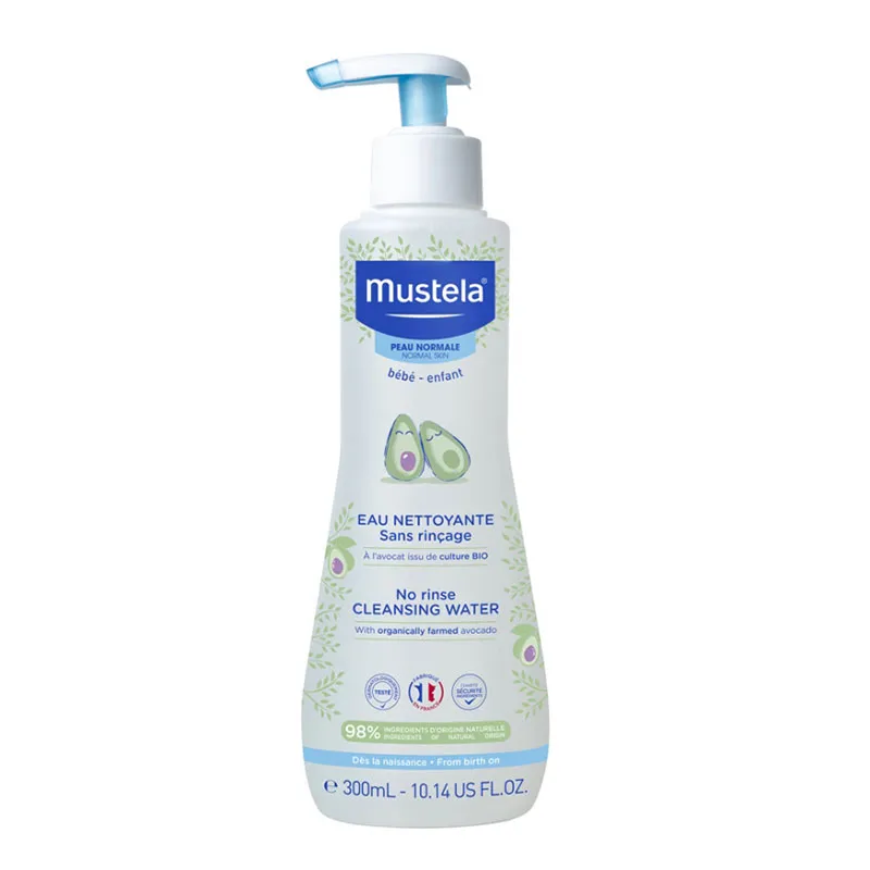 MUSTELA EAU NETTOYANTE SANS RINÇAGE A L’AVOCAT 300mL –  | Parasativa Maroc