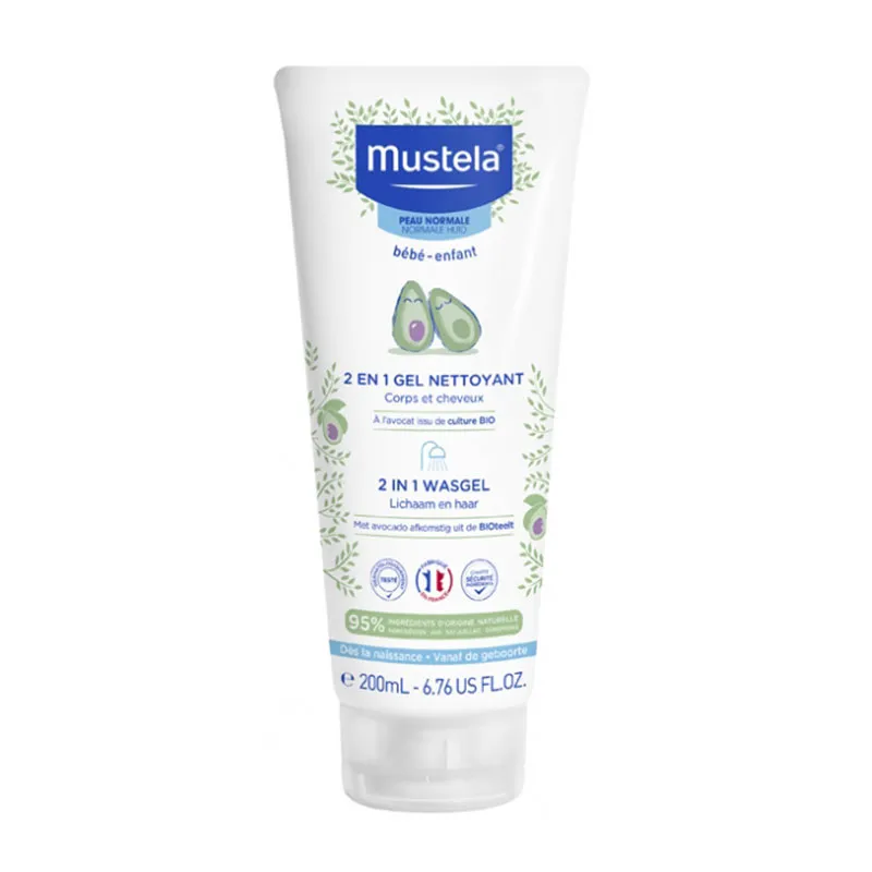 MUSTELA GEL NETTOYANT 2EN1 A L’AVOCAT 200mL –  | Parasativa Maroc