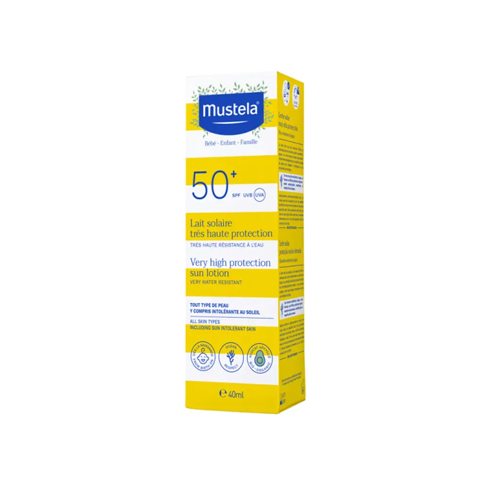 MUSTELA LAIT SOLAIRE TRES HAUTE PROTECTION SPF50+ –  | Parasativa Maroc