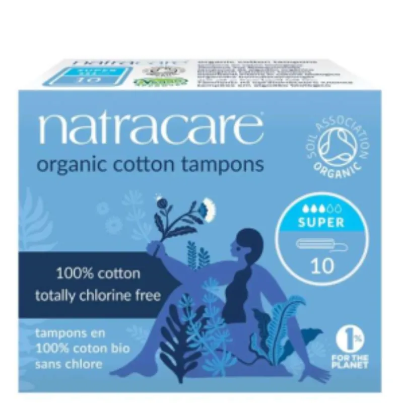 NATRACARE TAMPONS SUPER SANS APPLICATEUR 10 Unités –  | Parasativa Maroc